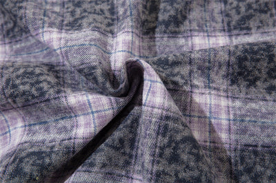 Camisa de Cuadros Manga Larga con Efecto Desgastado para Hombre - Image 35