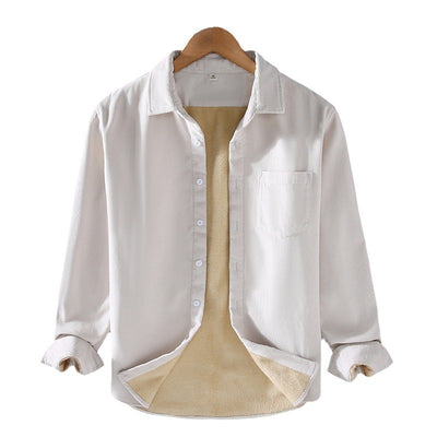 Camisa Acolchada de Pana con Cuello Cuadrado para Hombre - Image 14