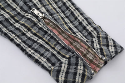 Camisa de Manga Larga a Cuadros con Bolsillo Bordado para Hombre - Image 33