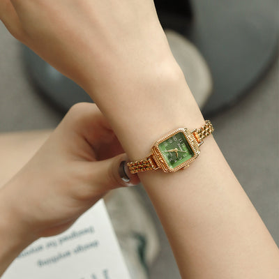 Reloj Vintage de Cobre con Diseño Cuadrado para Mujer - Image 8