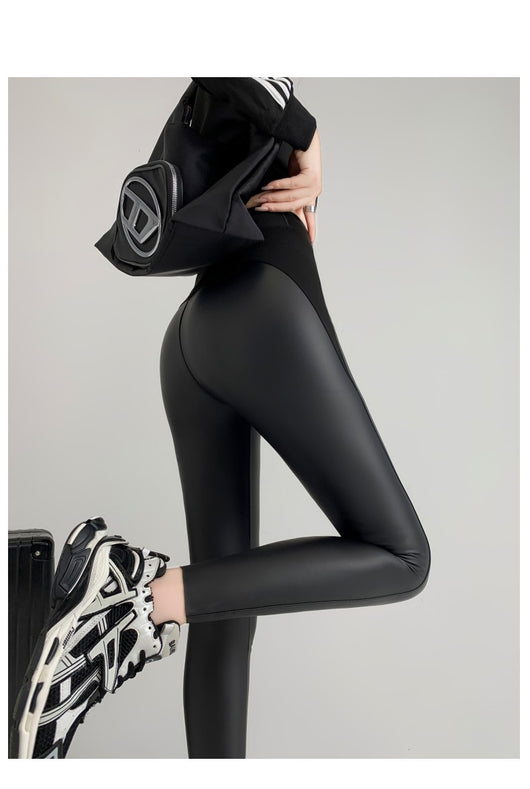 Leggins de Cuero Sintético Mate Ajustados para Otoño Invierno - Image 23
