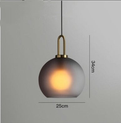 Lámpara Colgante Moderna de Esferas de Vidrio Estilo Nórdico - Image 9