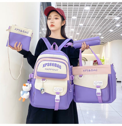 Mochila Escolar de 4 Piezas para Secundaria - Image 12
