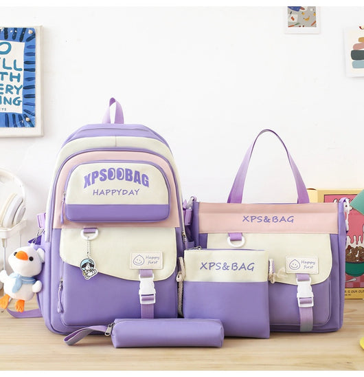 Mochila Escolar de 4 Piezas para Secundaria - Image 13