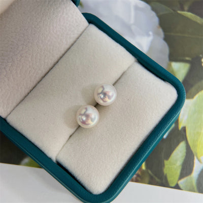 Aretes de Plata S925 Clásicos 8-9mm Brillo Intenso - Image 19