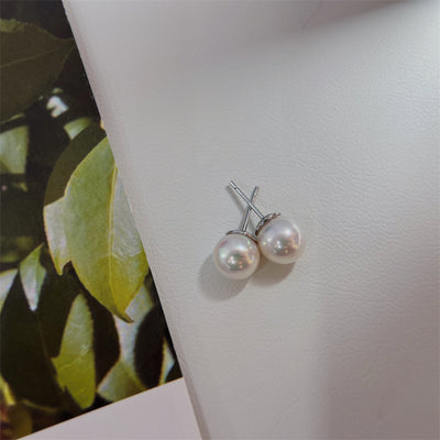 Aretes de Plata S925 Clásicos 8-9mm Brillo Intenso - Image 20