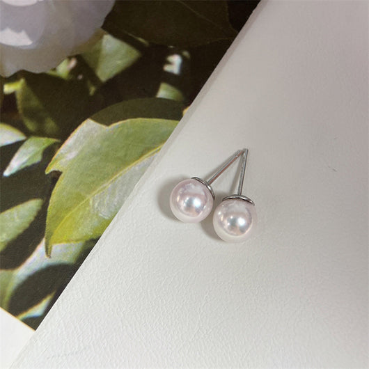 Aretes de Plata S925 Clásicos 8-9mm Brillo Intenso - Image 25