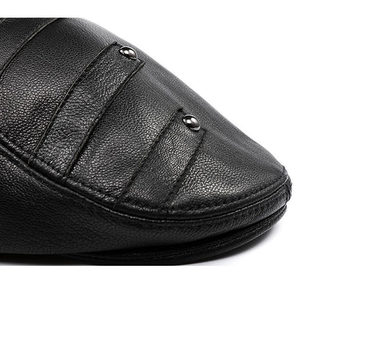 Boina de Cuero Genuino para Hombre - Estilo Clásico Coreano Otoño Invierno - Image 16