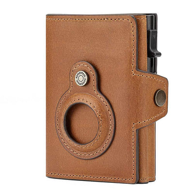 Billetera RFID de Cuero Genuino con Cierre Automático Anti-pérdida - Image 13