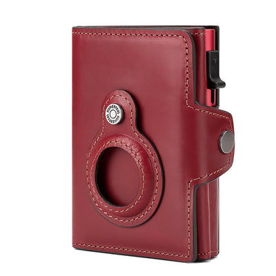 Billetera RFID de Cuero Genuino con Cierre Automático Anti-pérdida - Image 15