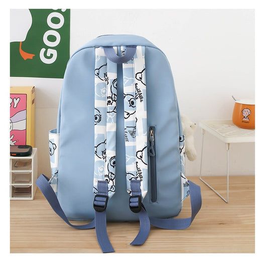 Set de 3 Piezas: Mochila Escolar con Diseño Osito y Lonchera para Niñas - Image 46
