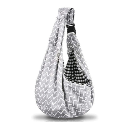 Bolsa Bandolera para Mascotas a Cuadros Rojo y Negro con Correa Ajustable - Image 15