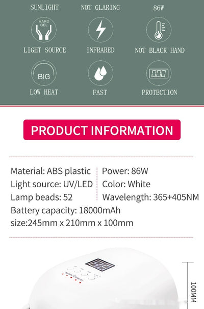 Lámpara UV LED para Uñas de Gel - Image 23