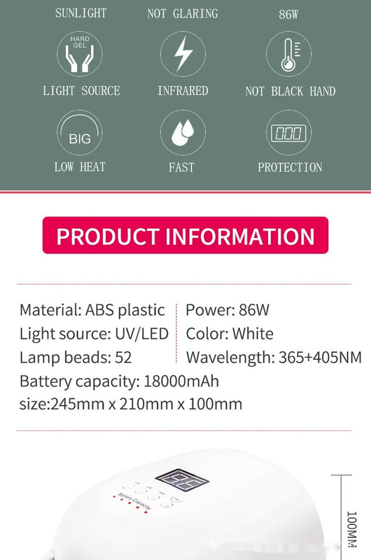 Lámpara UV LED para Uñas de Gel - Image 23