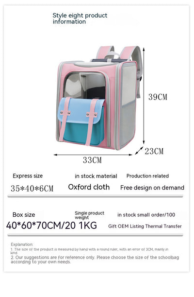 Mochila Transportadora Plegable para Mascotas - Respirable y Cómoda - Image 65