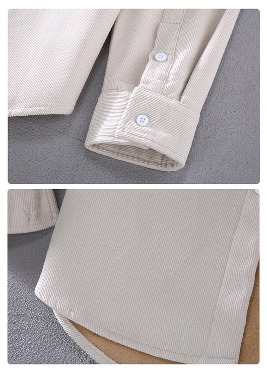 Camisa Acolchada de Pana con Cuello Cuadrado para Hombre - Image 26