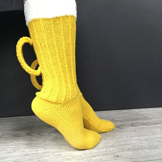 Calcetines Largos 3D Cerveza - Calcetines Térmicos Unisex Invierno Colorblock - Image 14