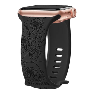 Correa de Reloj Silicona con Girasol Grabado en Relieve - Image 18