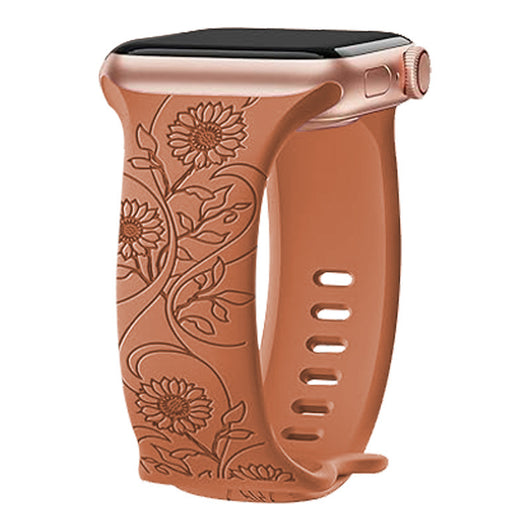 Correa de Reloj Silicona con Girasol Grabado en Relieve - Image 20