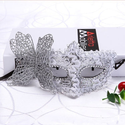 Máscara Princesa Mariposa con Patrón Dragón en Cuero - Accesorio Artístico de Danza - Image 25