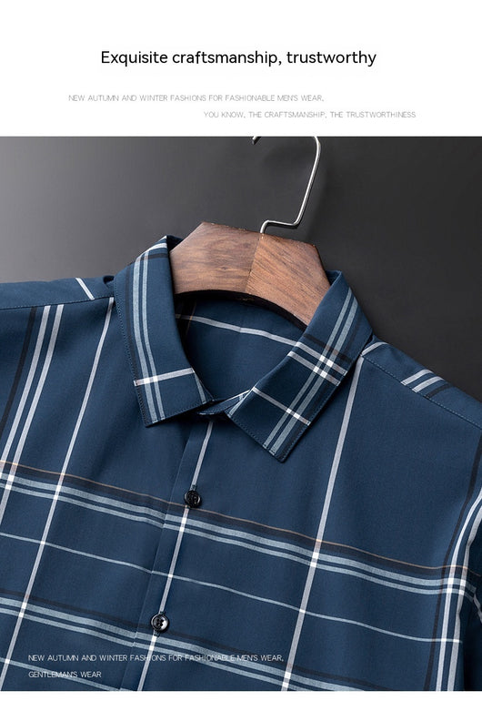 Camisa a Cuadros Manga Corta Moderna para Hombre y Mujer - Image 11