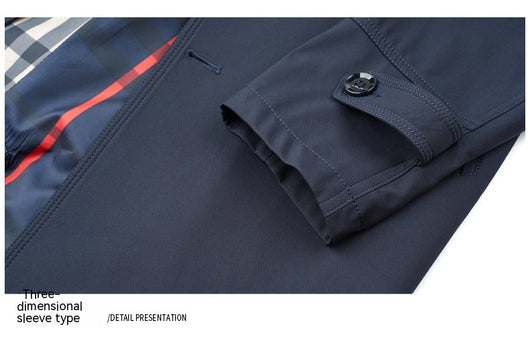 Gabardina Larga Cruzada para Hombre - Estilo Ejecutivo Casual - Image 12