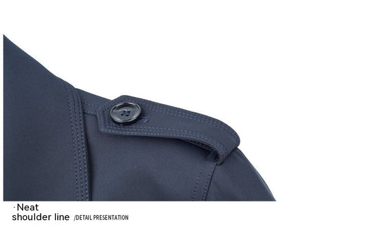 Gabardina Larga Cruzada para Hombre - Estilo Ejecutivo Casual - Image 16