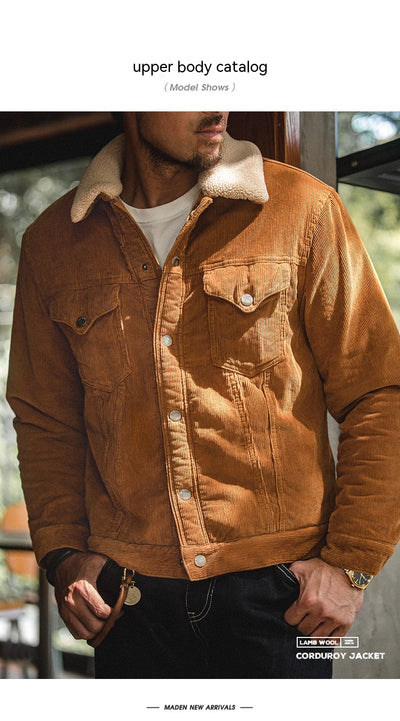 Chaqueta Polo Retro Americana en Pana Pesada - Image 8