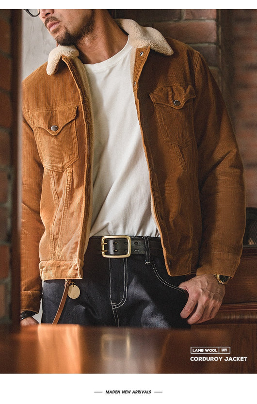 Chaqueta Polo Retro Americana en Pana Pesada - Image 11