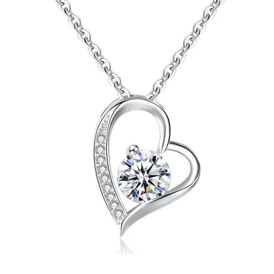 Collar de Plata S925 con Dije de Corazón para Mujer - Image 14
