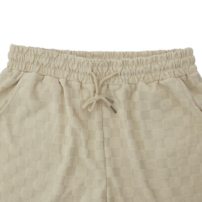 Conjunto de Shorts Sueltos a Cuadros Jacquard Estilo Casual - Image 41