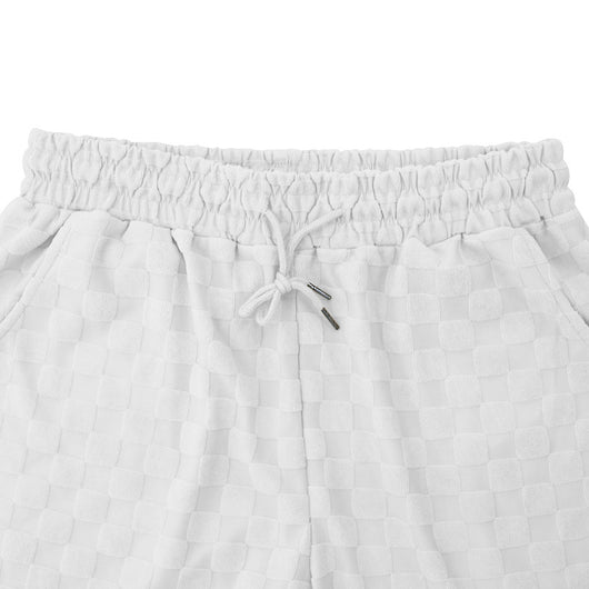 Conjunto de Shorts Sueltos a Cuadros Jacquard Estilo Casual - Image 47