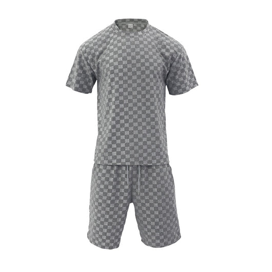 Conjunto de Shorts Sueltos a Cuadros Jacquard Estilo Casual - Image 54