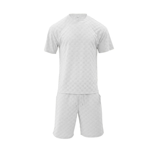 Conjunto de Shorts Sueltos a Cuadros Jacquard Estilo Casual - Image 60