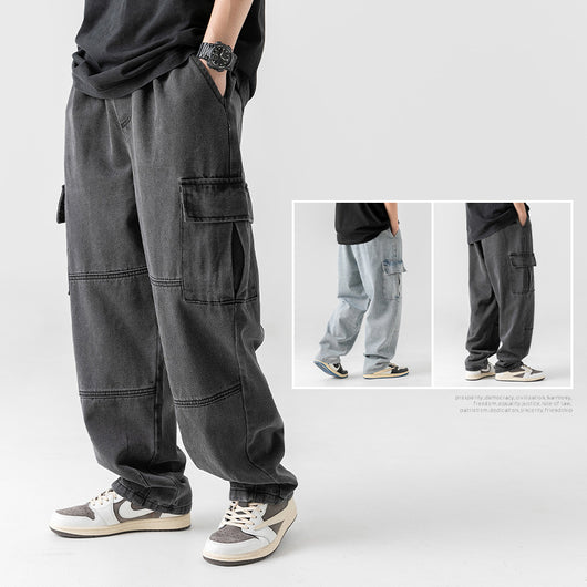 Pantalones Vaqueros para Hombre con Bolsillos Tridimensionales - Image 8
