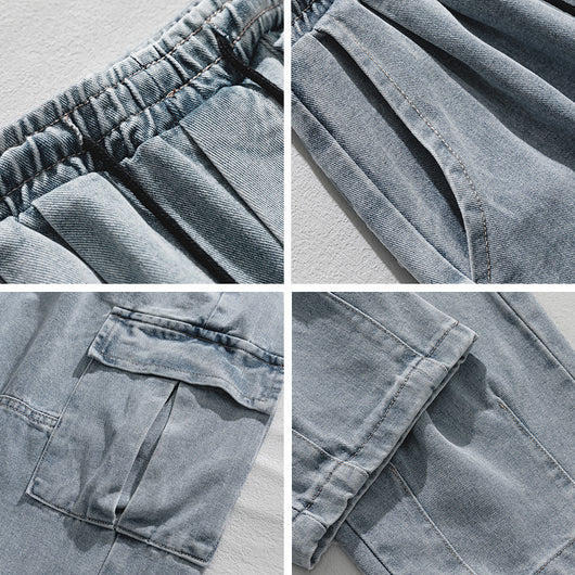 Pantalones Vaqueros para Hombre con Bolsillos Tridimensionales - Image 9