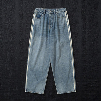 Jeans Azul con Cintas Laterales Premium - Image 7