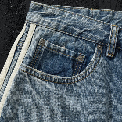 Jeans Azul con Cintas Laterales Premium - Image 8
