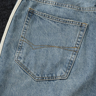 Jeans Azul con Cintas Laterales Premium - Image 15