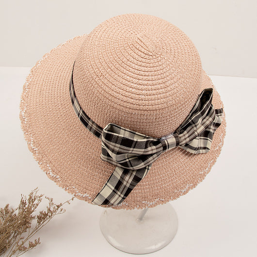 Sombrero de Paja Coreano con Moño - Protección Solar Elegante - Image 6
