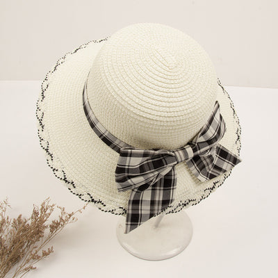 Sombrero de Paja Coreano con Moño - Protección Solar Elegante - Image 8