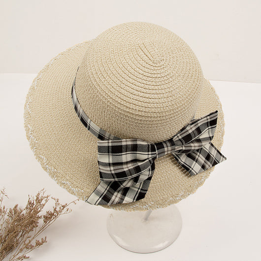 Sombrero de Paja Coreano con Moño - Protección Solar Elegante - Image 9