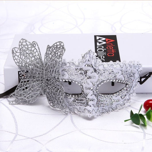 Máscara Princesa Mariposa con Patrón Dragón en Cuero - Accesorio Artístico de Danza - Image 39