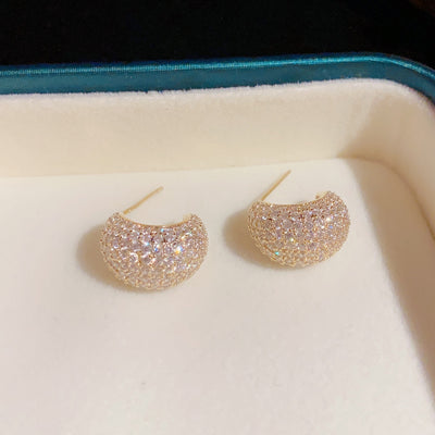 Aretes de Plata Esterlina con Circonia Cúbica en Forma de Gota – Diseño Coreano Exquisito - Image 12