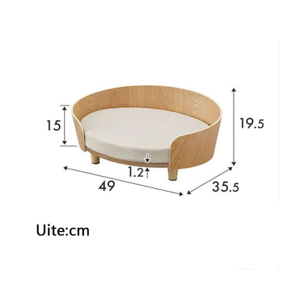 Cama Sofá para Gatos y Perros de Madera - Nido Acogedor Teddy - Image 10