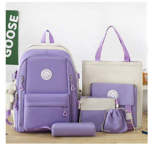 Mochila Escolar de 5 Piezas para Estudiantes - Image 75