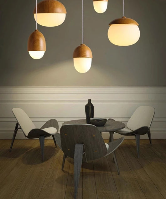 Lámpara de Techo Minimalista con Diseño en Madera Natural - Image 12