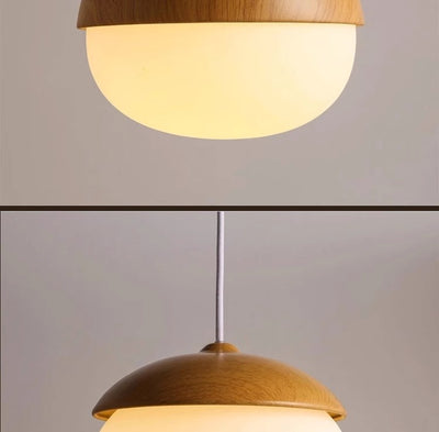 Lámpara de Techo Minimalista con Diseño en Madera Natural - Image 14