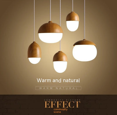 Lámpara de Techo Minimalista con Diseño en Madera Natural - Image 16