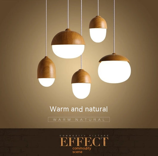 Lámpara de Techo Minimalista con Diseño en Madera Natural - Image 16